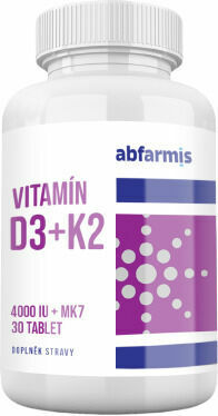 Abfarmis Vitamin D3 + K2, 30 tablet porovnat ceny
