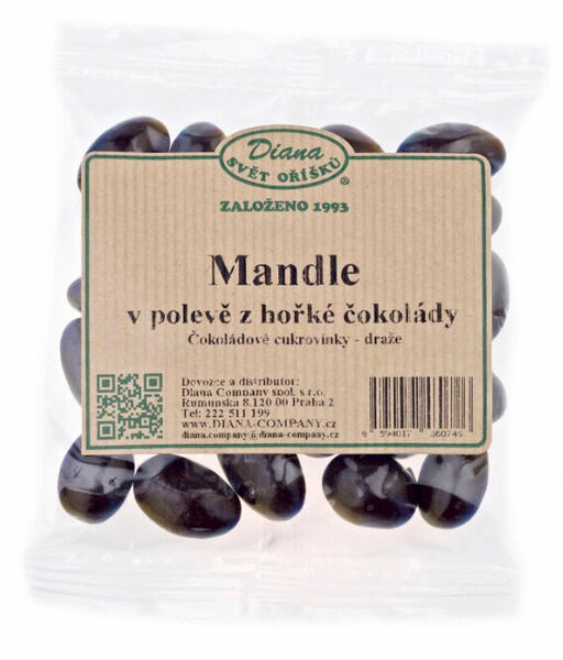 Diana Company Mandle v polevě z hořké čokolády 100g porovnat ceny