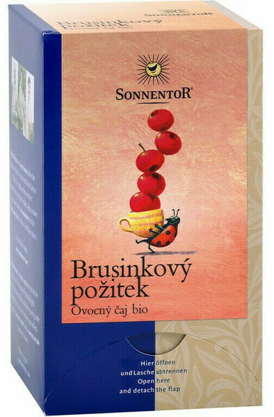 Sonnentor  Bio Brusinkový požitek čaj porc. dvoukomorový 50,4g (18sáčků) porovnat ceny