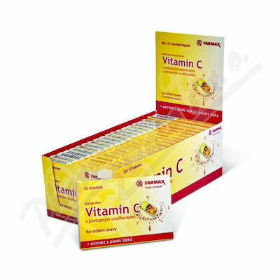 Farmax Vitamin C s postupným uvolňováním BOX 20x10 tobolek porovnat ceny
