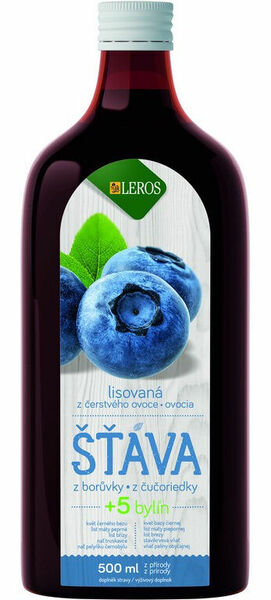 LEROS Funkční šťáva Borůvka + 5 bylin 500ml porovnat ceny