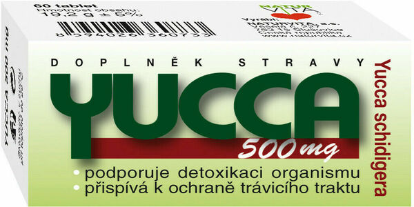 Naturvita Yucca 500mg 60 tablet porovnat ceny