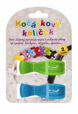 T-tomi  Kočárkový kolíček, blue + green / modrá + zelená porovnat ceny