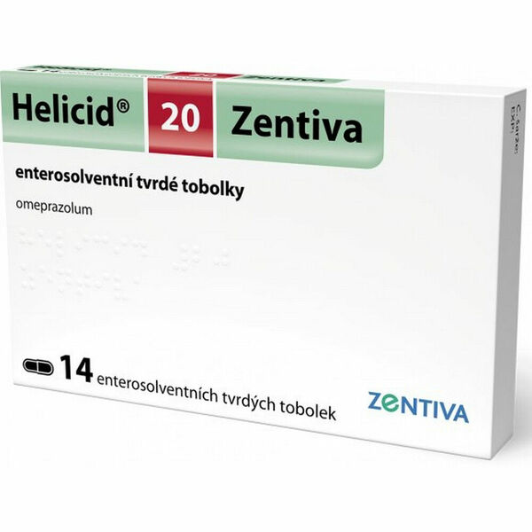 HELICID 20 Zentiva enterosolventní tvrdé tobolky 20 mg 14 kusů porovnat ceny
