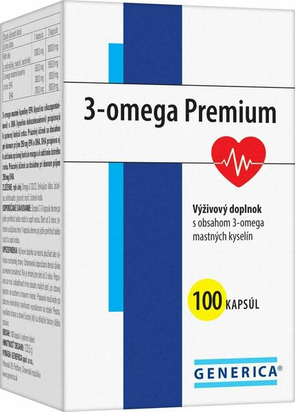 Generica 3-omega Premium 100 kapslí porovnat ceny