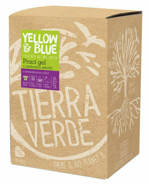 Yellow&Blue  Yellow and Blue Prací gel s levandulí z bio mýdlových ořechů 5l porovnat ceny