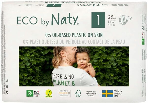 Plenky Naty Newborn 2 - 5 kg (25 ks) porovnat ceny
