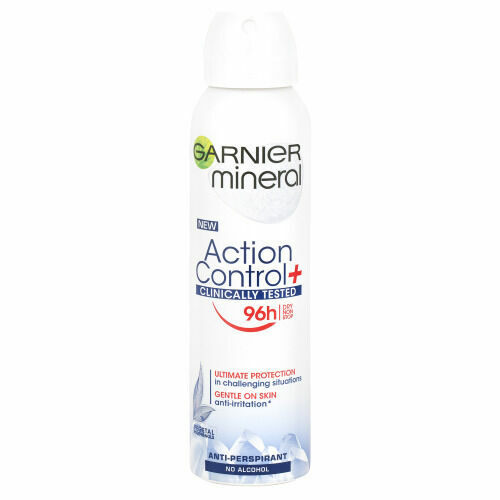 Garnier Action Control + Clinical Antiperspirant ve spreji s ochranou až na 96 hodin 150ml porovnat ceny