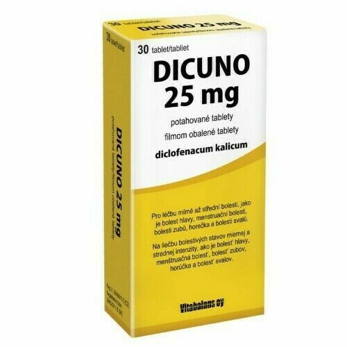 DICUNO 25MG potahované tablety 30 porovnat ceny