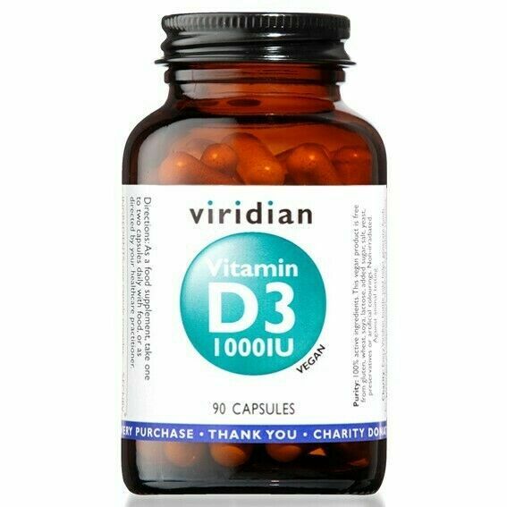 Viridian Vitamin D3 1000iu 90 kapslí porovnat ceny