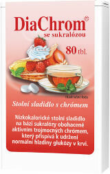 DiaChrom se sukralózou nízkokalorické sladidlo 80 tablet porovnat ceny
