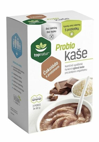 Topnatur Probio kaše čokoláda s proteinem 3x60g porovnat ceny