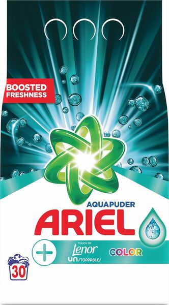 Ariel prací prášek Color, Touch of Lenor Unstoppables 2,25kg porovnat ceny