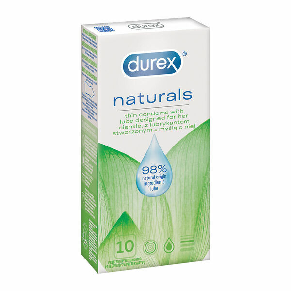 Durex Naturals Kondomy 10ks porovnat ceny