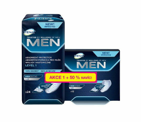 Inkontinenční vložky TENA Men Level 1 24ks + 50% navíc porovnat ceny