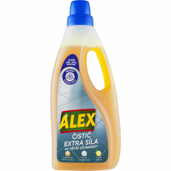 Alex Extra péče mýdlový čistič na dlažbu, lino a vinyl s citronovou vůní 750ml porovnat ceny
