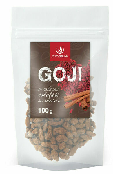 Allnature Goji v mléčné čokoládě se skořicí 100g porovnat ceny