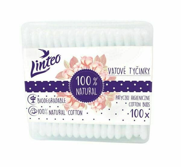 Linteo Papírové vatové tyčinky box 100 ks porovnat ceny