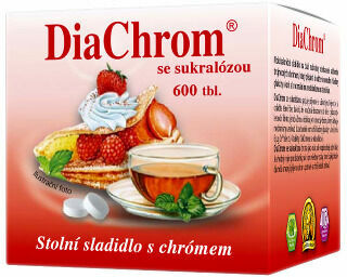 DiaChrom se sukralózou nízkokalorické sladidlo 600 tablet porovnat ceny