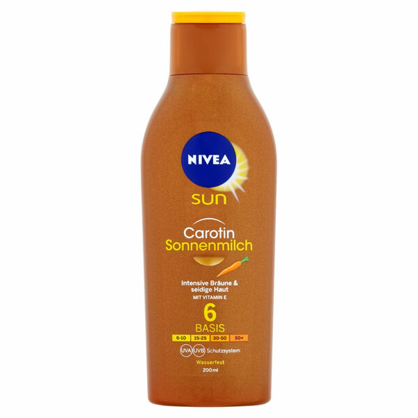 NIVEA Sun Mléko na opalování s karotenem OF 6 200 ml porovnat ceny