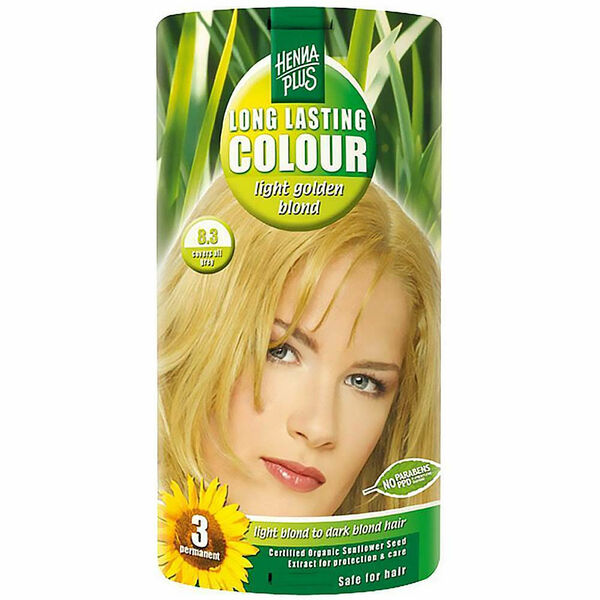 HENNA PLUS Přírodní barva na vlasy SVĚTLE ZLATÁ BLOND 8.3 100 ml porovnat ceny