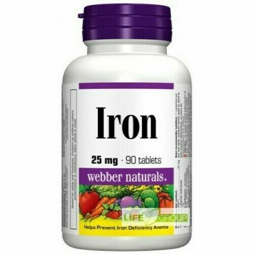 Webber Naturals Železo 25mg 90 tablet porovnat ceny