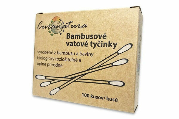 Curanatura Bambusové vatové tyčinky 100 ks porovnat ceny