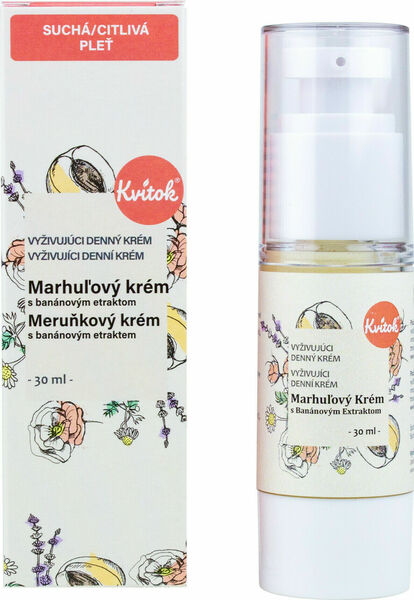 Kvitok Denní meruňkový krém pro citlivou pleť 30ml porovnat ceny