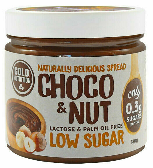 GoldNutrition Low Sugar Spread - Choco&Nut čokoládovo-oříškový krém 180g porovnat ceny