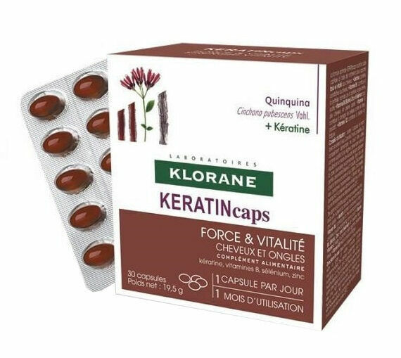 KLORANE Keratincaps Síla a vitalita cps.30 porovnat ceny
