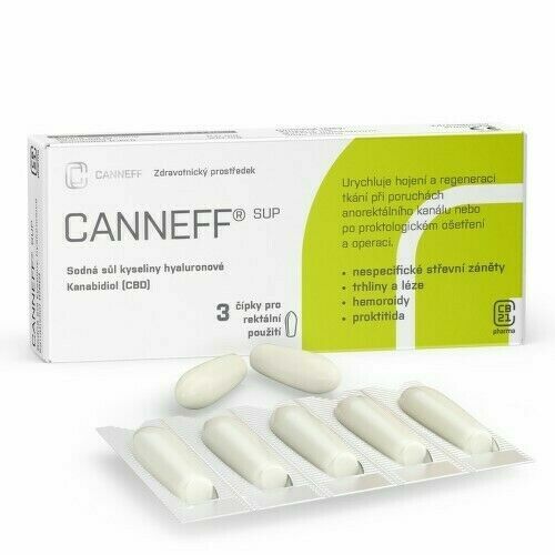 CANNEFF SUP rektální čípky 3ks porovnat ceny