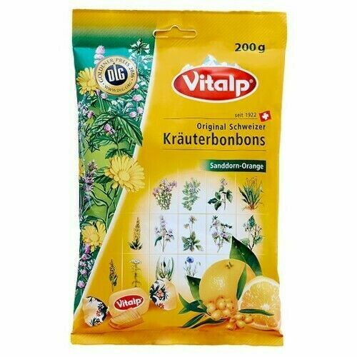 TOPVET -švýcar.bonbóny VITALP rakytník-pomer. 200g porovnat ceny