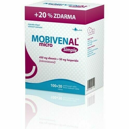Mobivenal Micro Simple tbl.100+20 porovnat ceny