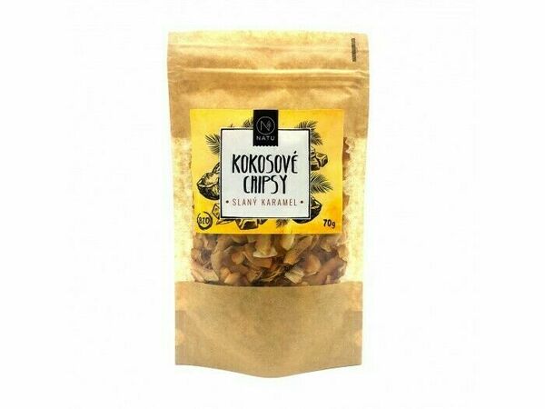 Natu Kokosové chipsy slaný karamel BIO 70g porovnat ceny