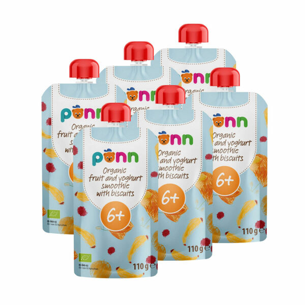 SALVEST Põnn BIO Ovocné smoothie s jogurtem a sušenkami 6x110 g porovnat ceny