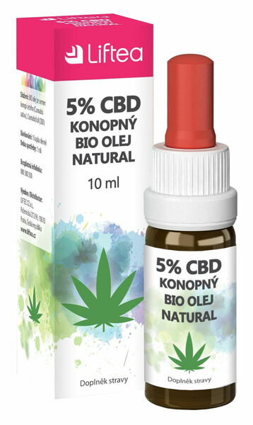 Liftea 5% CBD konopný olej 10ml porovnat ceny