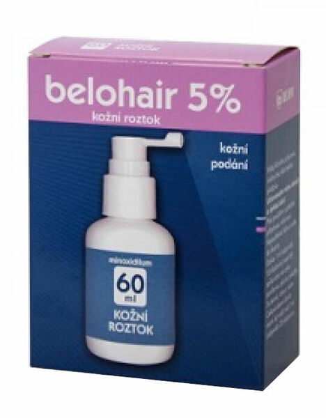 Belohair 5% dermální roztok 60ml porovnat ceny