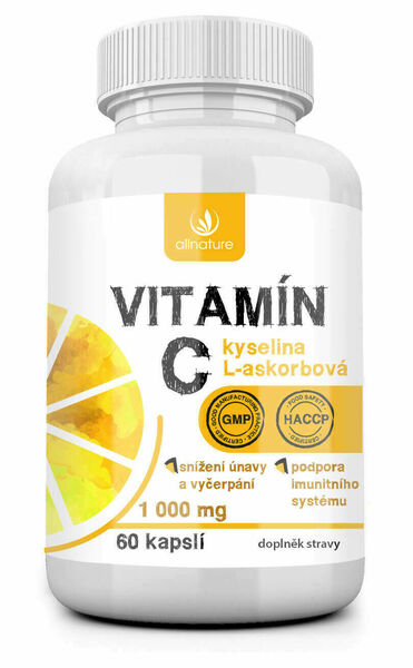 Allnature Vitamín C 1000 mg 60 kapslí porovnat ceny