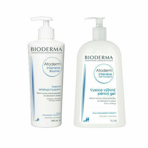 BIODERMA ATODERM Intens.baume 500ml+Gel mous.500ml porovnat ceny
