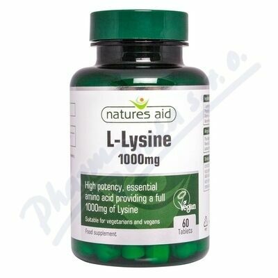 Natures aid  L-Lysín (1000 mg) 60 tablet porovnat ceny