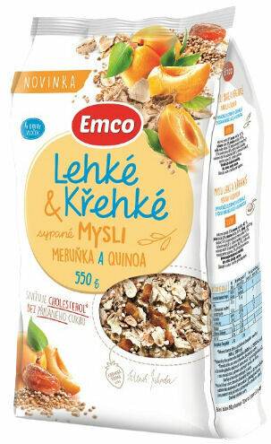 Emco Mysli Sypané lehké a křehké, meruňky a quinoa 550g porovnat ceny