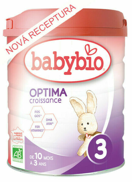 BABYBIO OPTIMA 3 CROISSANCE kojenecké bio mléko 800g porovnat ceny