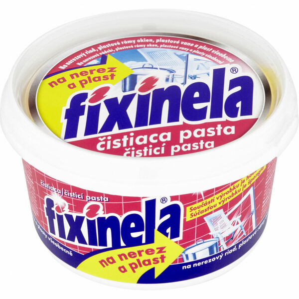 Fixinela na nerezové nádobí a plasty, čistící pasta 200g porovnat ceny