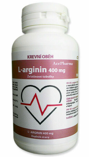 Ace Pharma  L-arginin 400mg 100 kapslí porovnat ceny