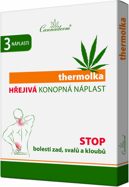 Cannaderm thermolka HŘEJIVÁ KONOPNÁ NÁPLAST 3ks porovnat ceny