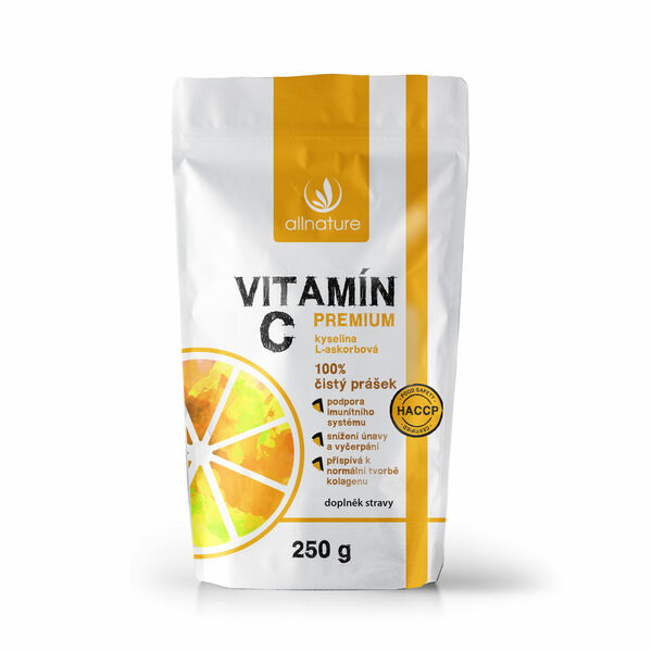 Allnature Vitamín C prášek Premium 250g porovnat ceny