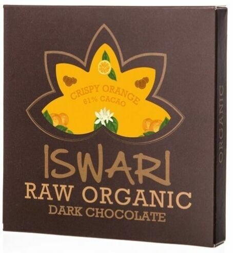 Iswari RAW Bio čokoláda Cripsy Orange 75g porovnat ceny