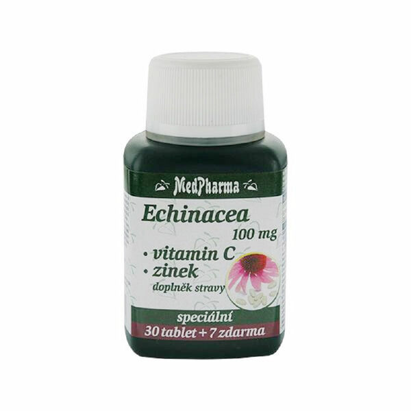 MedPharma Echinacea 100mg+vit.C+zinek tbl.37 porovnat ceny