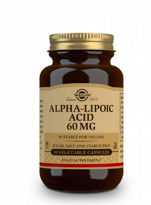 Solgar ALA 60mg – Kyselina alfa lipoová 30cps porovnat ceny