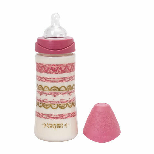 SUAVINEX Láhev PREMIUM COUTURE 2018 Silikon 360ml - Růžová porovnat ceny
